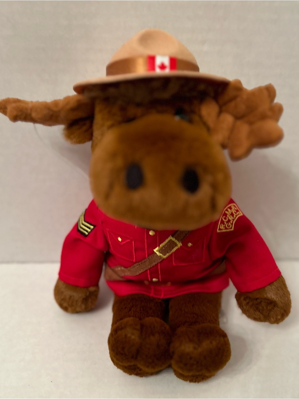 RCMP Plush Mountie Moose in Red RCMP Jacket